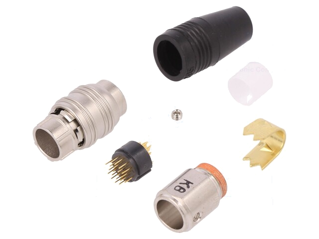 Connector: rond; stekker; HR25; mannelijk; PIN: 20; push-pull; 1A Connector: rond; stekker; HR25; mannelijk; PIN: 20; push-pull; 1A